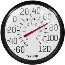 Taylor Big and Bold Wall Thermometer, Indoor Outdoor Thermometer, Wireless Therm