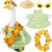 Summer Porch Goose Outfit, 23" Hawaiian Porch Goose Clothes, Hawaiian Costume fo