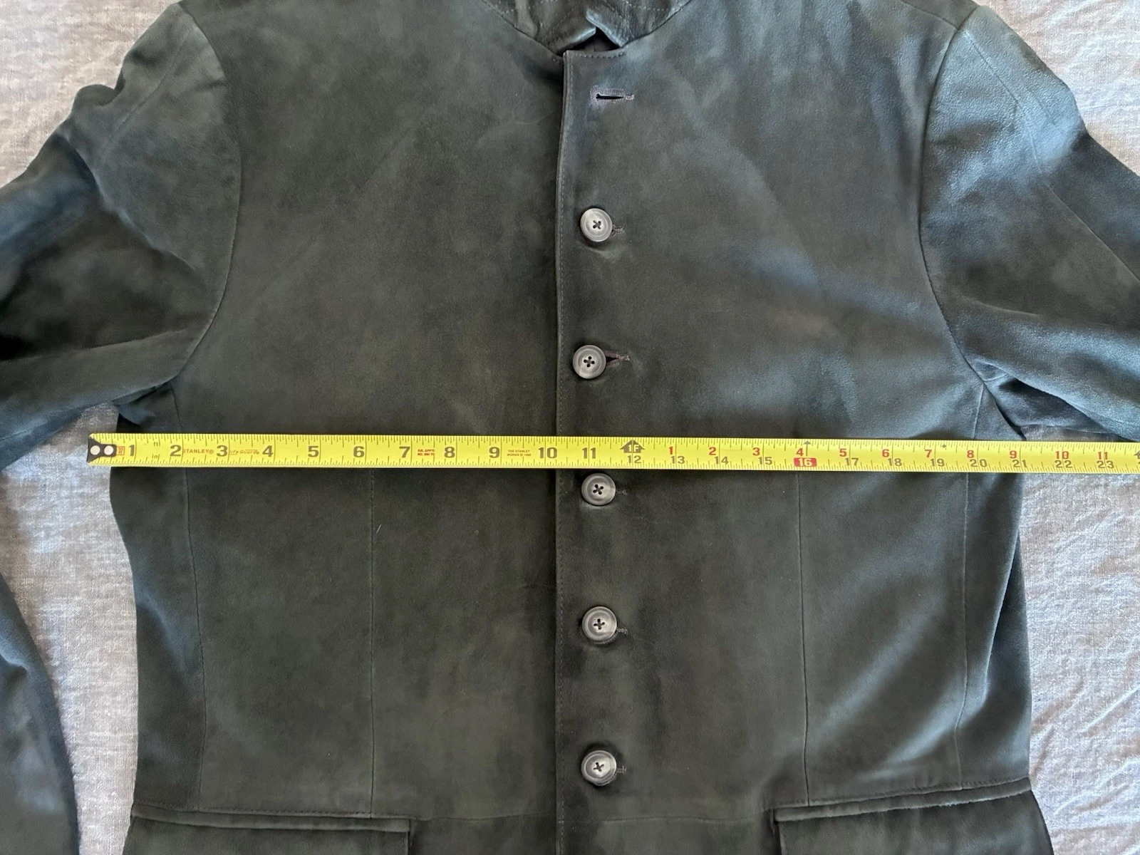 JOHN VARVATOS, Gray Suede Blazer / Jacket, 42, Excellent Condition - product detail image 4