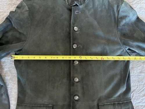 JOHN VARVATOS, Gray Suede Blazer / Jacket, 42, Excellent Condition image 4