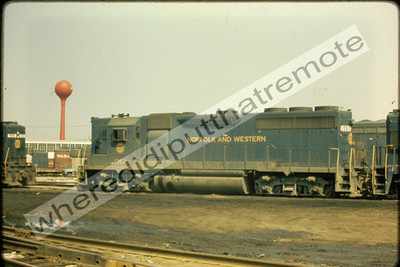 Original Slide Norfolk & Western N&W 1362 EMD Landers Yard Chicago GP40 6-6-1970