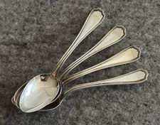 Reed & Barton HEPPLEWHITE Sterling Silver Teaspoons Set of 4 Spoons
