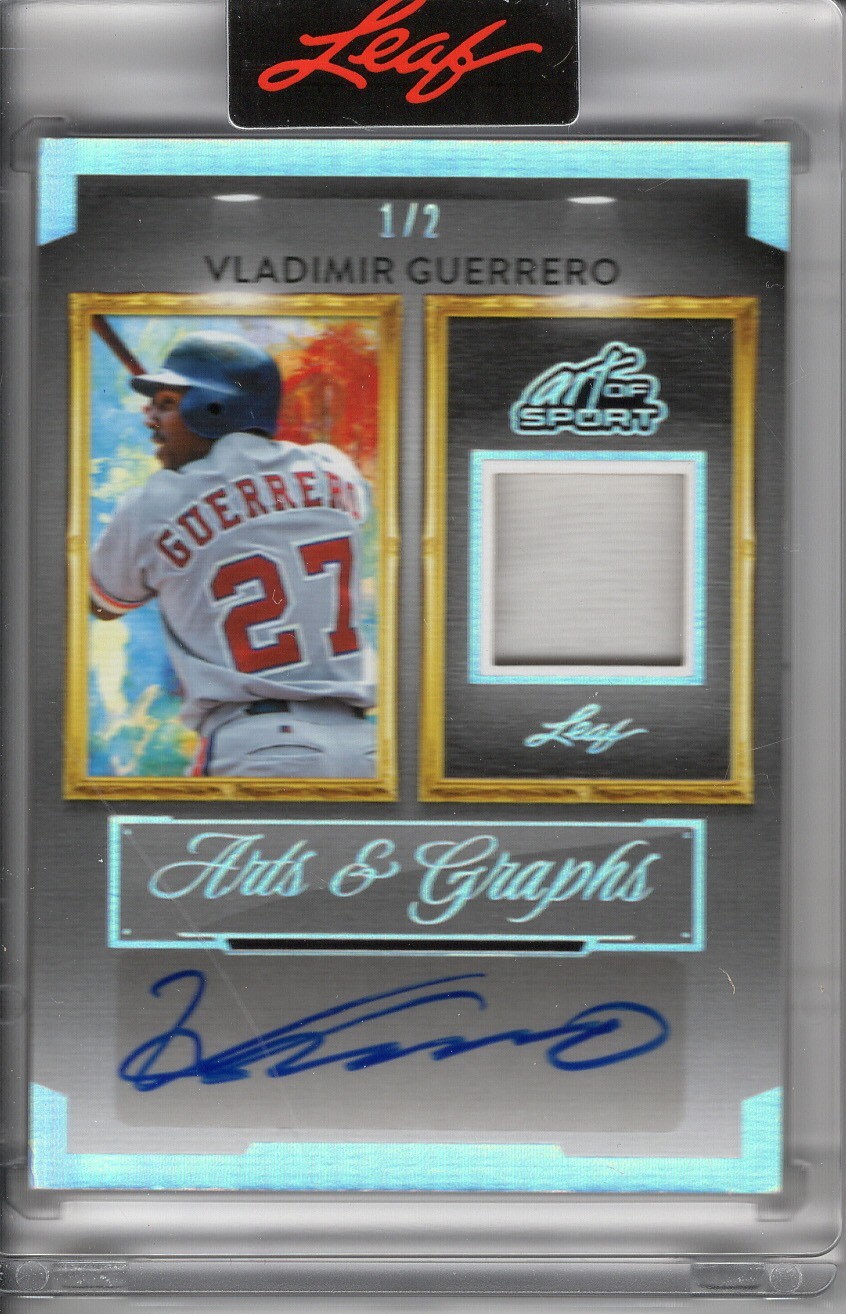 2026 LEAF ART OF SPORT VLADIMIR GUERRERO AUTO/GAME-USED RELIC #1/2 *ARTS&GRAPHS*