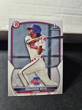 Emaarion Boyd 1st 2023 Bowman Prospects #BP-128 Philadelphia Phillies