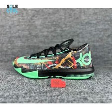 Nike KD 6 All Star Illusion Multicolor Green Glow Black Men's Shoes FQ8356-900