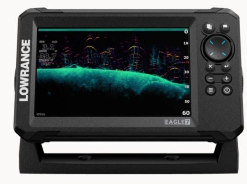 Lowrance Eagle 7 w/SplitShot T/M Transducer & Inland Charts - Image 3 of 3