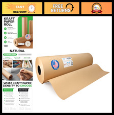 Large Brown Kraft Paper Roll 36" x 1200' - 30lb Thickness for Packing  Crafts
