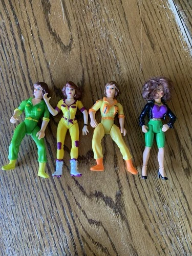 1988-92 April O'Neil.  News Van Green Figure! Ravishing Reporter!TMNT Lot Of ~4