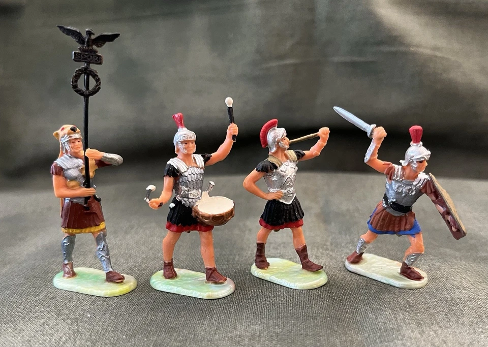 9 romanos e mongóis, elastolina, 40mm - Imagem 3 de 3