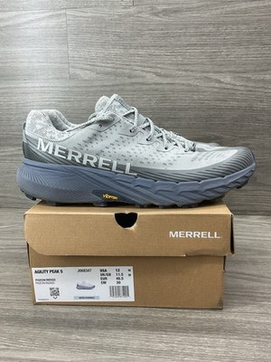 Merrell Agility Peak 5 Shoes Mens Size 12 Gray Pigeon Indigo Trail Running