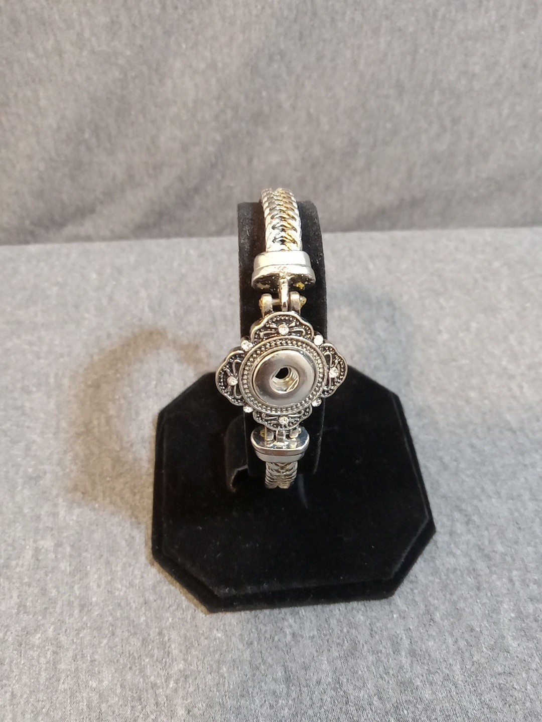 Ginger Snaps Multi Chain Bracelet Silver Tone Pin… - image 2