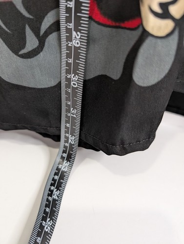 Chemise homme Y2K City Impact L streetwear flammes crânes imprimé intégral os croisé - Photo 5/9