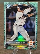 Xavier Neyens 2025 Bowman Draft Aqua Reptilian Refractor /125 Astros
