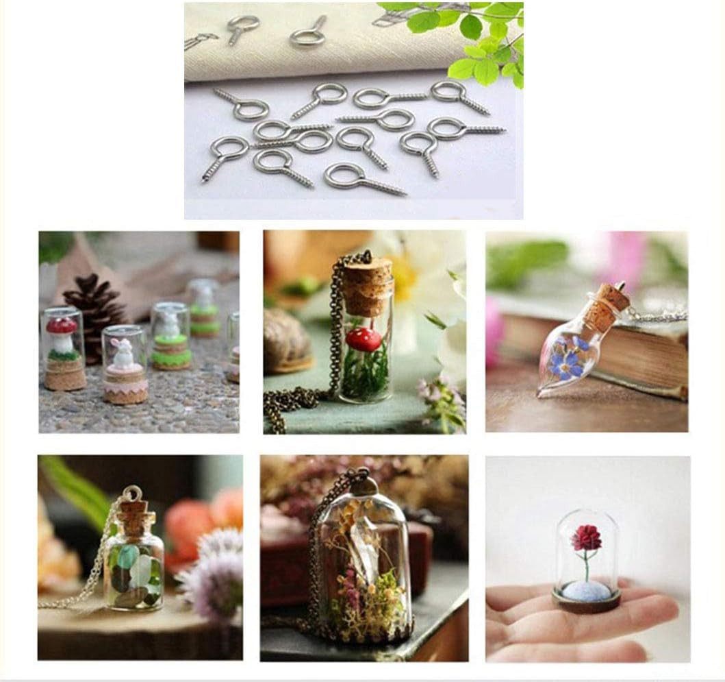 Small Mini Eyes Screw-In Hooks Jewelry Eye Pin,Silver+Gold Colors (500 PCS)