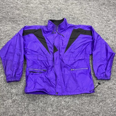 Vintage Umbro Jacket Mens Large Purple Full Zip Windbreaker Soccer