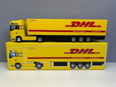 PROMOTIONAL MAN ARTICULATED BOX MAN TRUCK - NO LION TOYS DHL EXPRESS & LOGISTICS