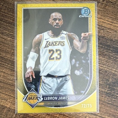 Topps 2025-26 Bowman Chrome LeBron James Lakers #BCV-121 72/75