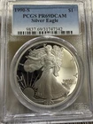 1990-S $1 Silver American Eagle, PCGS PR69 DCAM