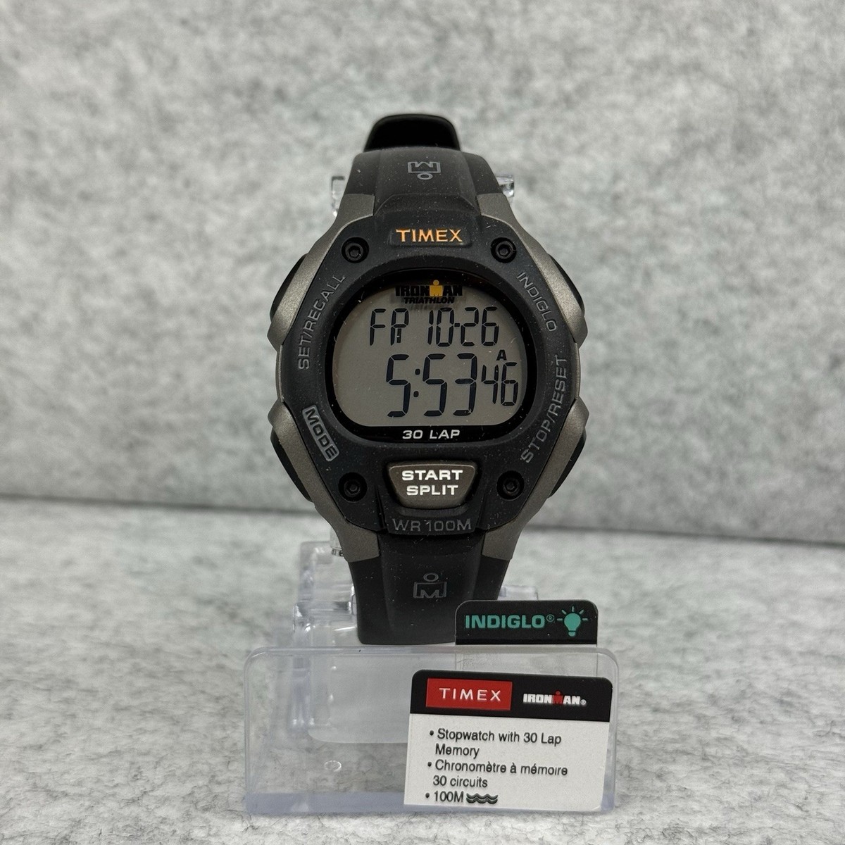 Timex Ironman 30-Lap T5E9019J Digital Sports Wrist Watch Indiglo