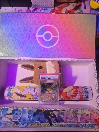 Pokemon Center ETB Promo Eevee #173 Prismatic Evolutions,PSA 9(Read Description)