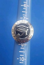 Vintage Silver Tone Eye of Horus  Egyptian Eye of Ra Ring. Size 8