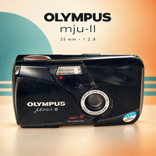 Olympus Mju II 35mm Kompaktkamera - Schwarz