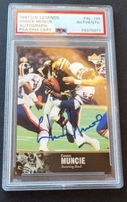 Chuck Muncie Autographed 1992 Upper Deck Legends Card Saints Died 2013