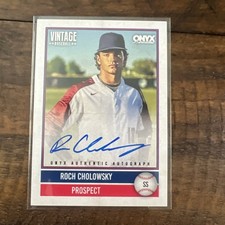 2026 Onyx Vintage Roch Cholowsky Auto 57/180 On Card Autograph