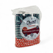 Chinet Comfort Insulated Cups and Lids - Flor...
