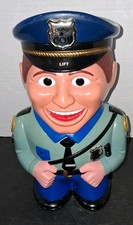 Vintage 2001 The Original Cookie Cop Talking Cookie Jar FOR PARTS REPAIR (READ)