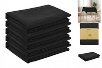 Tischdecke 5 Stk. Rechteckig Dunkelgrau 140X140 Cm Jacquard-Optik