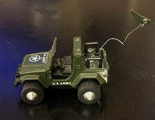 Vintage U.S. Army Jeep friction powered toy Army Jeep, Hong Kong, Unknown brand