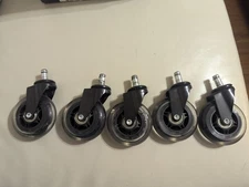 Lifelong Original Office Chair Wheels (As Seen On CNN) Replacement Clear 