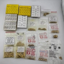 Large Lot of Assorted Clock Bushings Mostly KWM - Brass