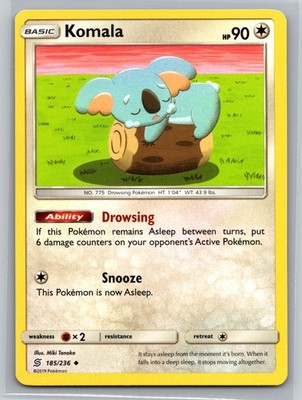 Komala 185/236 Cosmic Eclipse Uncommon Colorless Basic Sleepy