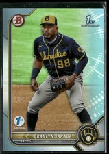 2022 Bowman 1st Edition #BPPF-15 Branlyn Jaraba Sky Blue Foil