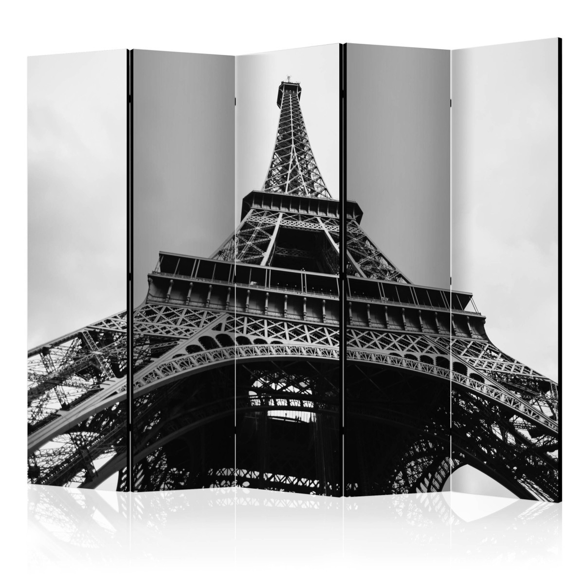 Paravent 5 volets Paris Giant grand séparateur de pièce amovible en bois