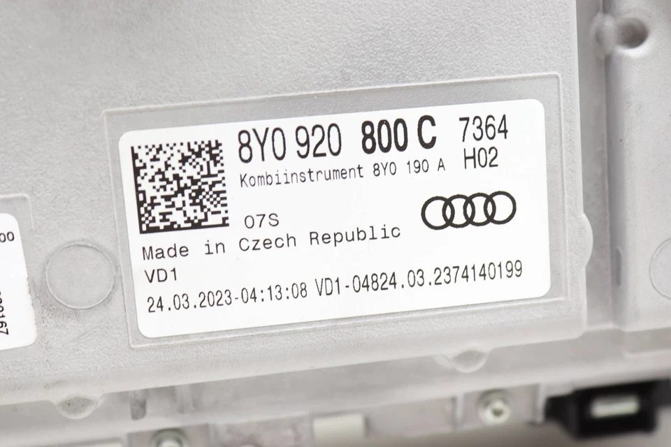 2022-2024 AUDI A3 QUATTRO - Instrument Cluster / Speedometer 8Y0920800C - Image 2 of 4