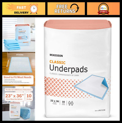 Classic Incontinence Bed Pads 23'' x 36'' - 150 Count Disposable Chux for Adults &