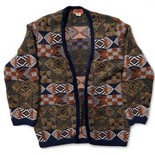 Vintage 80s Missoni Multicoloured Textured Geometric Sweater