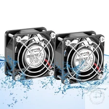 Small 60mm x 25mm DC 12V Brushless IP67 Waterproof High Speed Electric Cooling