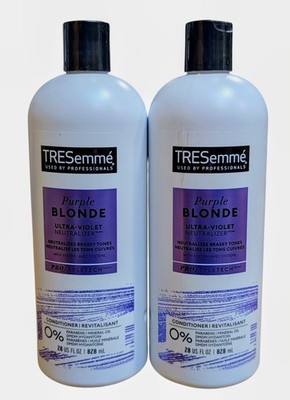 2 - Tresemme Purple Blonde Ultra-Violet Neutralizer Conditioner - 28 Fl Oz Each