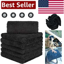 6-Pack Super Absorbent 16x16 Microfiber Towels - Scratch-Free Car Care Solution
