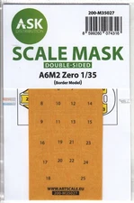 ASKM35027 1:35 ASK/Art Scale Double Sided Mask - A6M2 Zero (BDM kit)