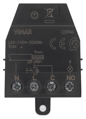 Vimar Magnetrelaismodul 4 Klemmen 10A schwarz - 03994