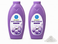 MED PRIDE Body Powder 13oz Talc-Free Cornstarch Moisture Control Fresh Scent 2ct