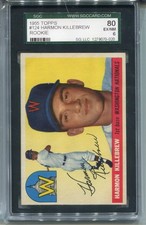 1955 Topps Harmon Killebrew Rookie Card SGC 80 6 Ex MINT Baseball #124 Graded. rookie card picture