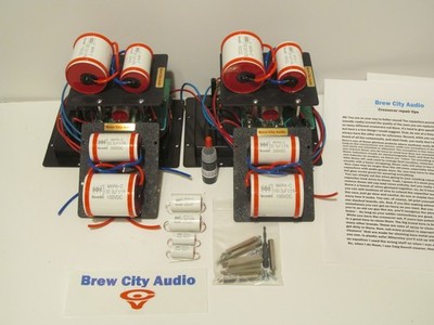 Capacitor recap re-cap kit for Cerwin Vega DX9 DX-9 DX7 crossover restoration