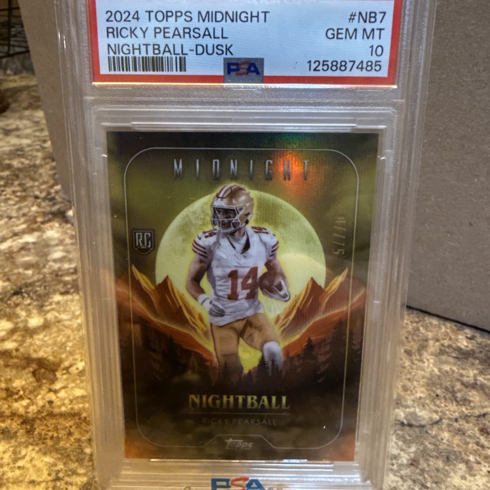 Ricky Pearsall Topps Midnight Nightball #NB7 Dusk