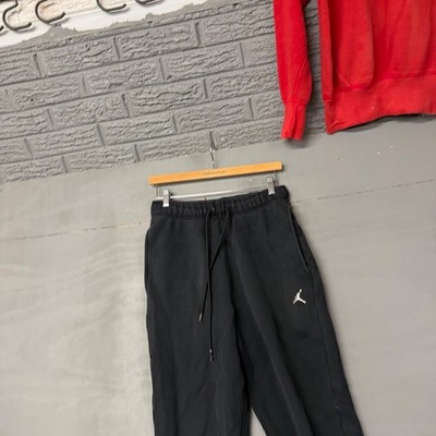 Jordan Essentials Fleece Jogger Sweatpants Black Jumpman Logo Mens Small 5667